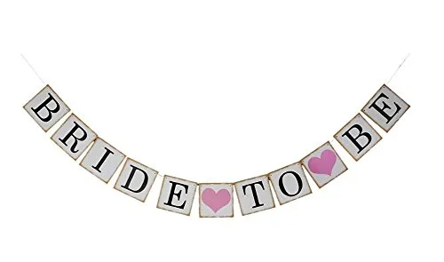 Grapelet – Banderole de décoration « Bride to Be » pour enterrement de vie de jeune fille
