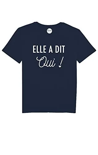 TSHIRT corner Elle a Dit Oui ! – T-Shirt Homme- EVJF – Demande en Mariage – Marié – Idée Cadeau – Enterrement de Vie de…