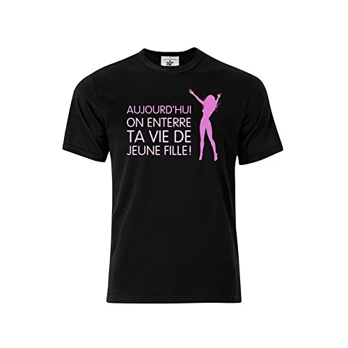 Mygoodprice T-Shirt col Rond Ton EVJF Enterrement Vie Jeune Fille