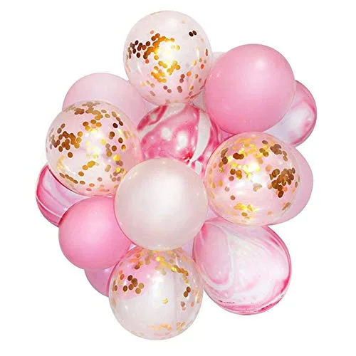 Lot de 21 ballons de confettis pour mariage, fête d’anniversaire, enterrement de vie de jeune fille, enterrement de vie…