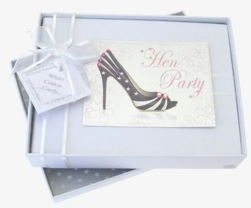 White Cotton Cards Petit album photo Hen Party (Enterrement de vie de jeune fille) Escarpins (Import Royaume Uni)