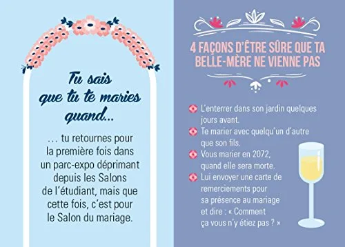 Tu sais que tu te maries
