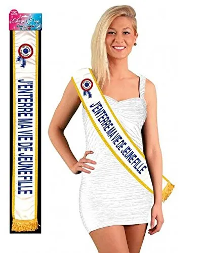 surprisezvous REF-ECHB09-1 Écharpe Enterrement de Vie de Jeune Fille – Cadeau Femme