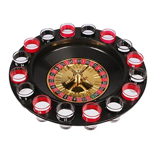 Générique – GA00124 – Jeu a Boire Roulette 30cm 16 Verres 2 Boules